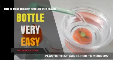 DIY Tabletop Fountain: Easy Plastic Bottle Craft Guide