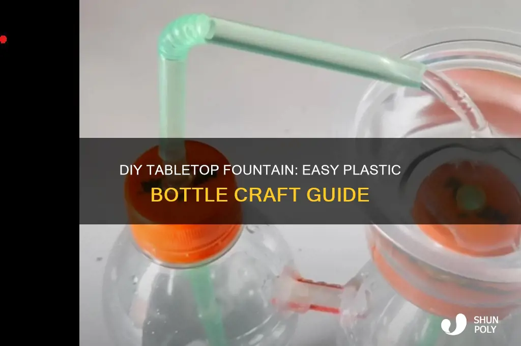 how to make tabletop fountain with plastic bottle very easy