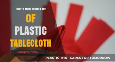 Crafting Tassels: Upcycling Plastic Tablecloths into Chic DIY Decor