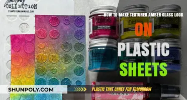 Crafting Textured Amber Glass Effect on Plastic Sheets: A DIY Guide