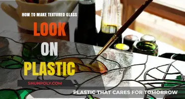 DIY Textured Glass Effect: Transforming Plastic Surfaces with Ease