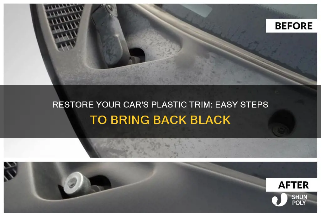 how to make the plastic on my car black again