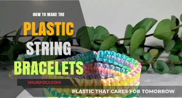 Crafting Colorful Plastic String Bracelets: A Simple DIY Guide