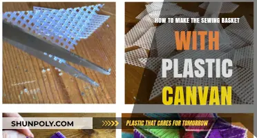 Creative DIY Sewing Basket: Crafting with Plastic Canvas Made Easy