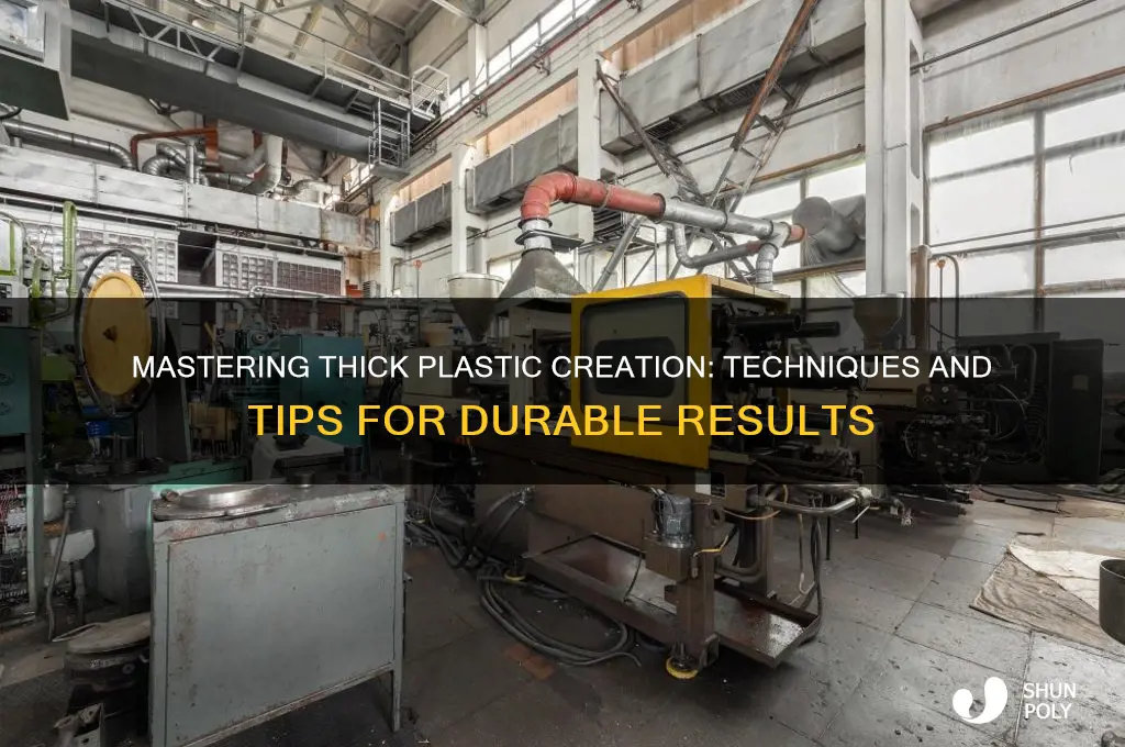 how to make thick plastic