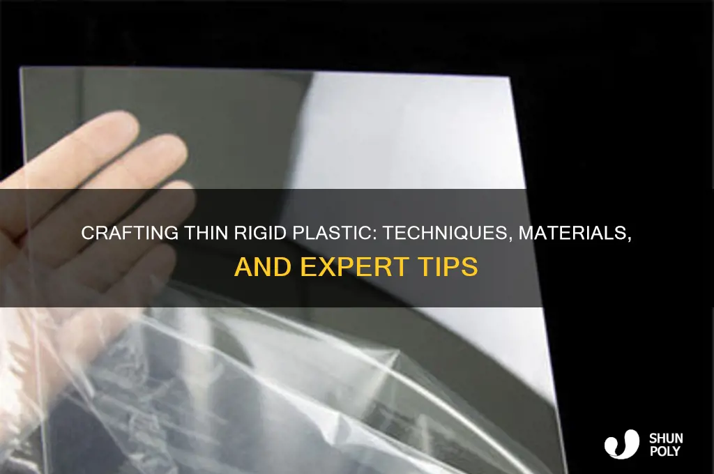 how to make thin rigid plastic