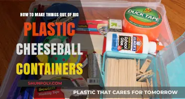 Creative Ways to Upcycle Large Plastic Cheese Ball Containers