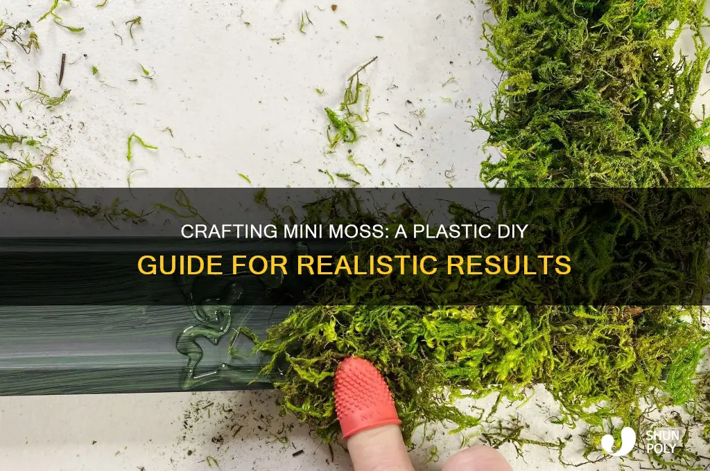 how to make tiny moss out of plastic