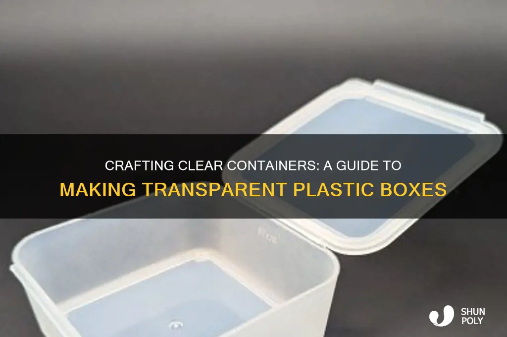 how to make transparent plastic box