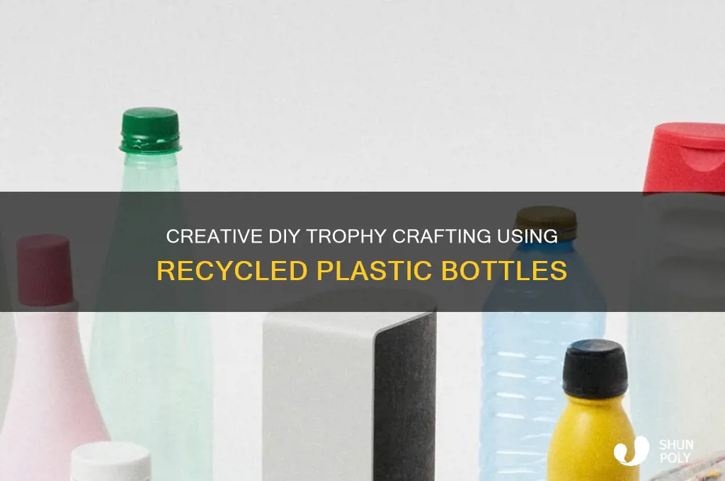 how to make trophy with plastic bottle