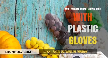 Creative Turkey Snack Bags: Easy DIY with Plastic Gloves