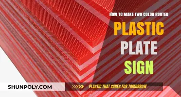Crafting Vibrant Two-Color Routed Plastic Plate Signs: A DIY Guide