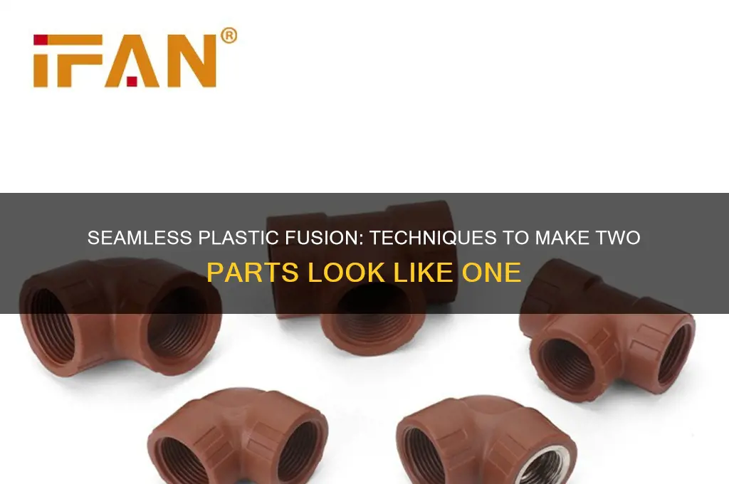 how to make two parts of plastic look like one