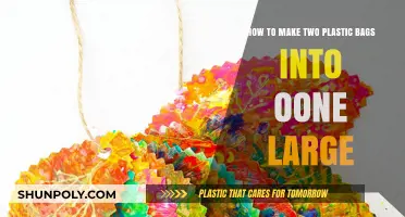 DIY Plastic Bag Fusion: Crafting a Large Bag from Two Small Ones