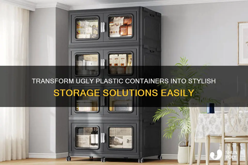 how to make ugly plastic containers look nice