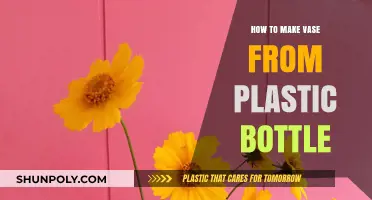 Creative DIY: Transforming Plastic Bottles into Stylish Vases Easily