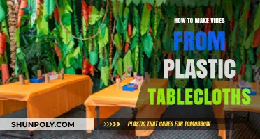 Creative DIY Vines: Crafting with Plastic Tablecloths for Home Decor