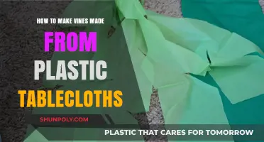 Creative DIY Vines: Crafting with Plastic Tablecloths for Home Decor