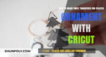 Crafting Vinyl Transfers for Plastic Ornaments Using Your Cricut Machine