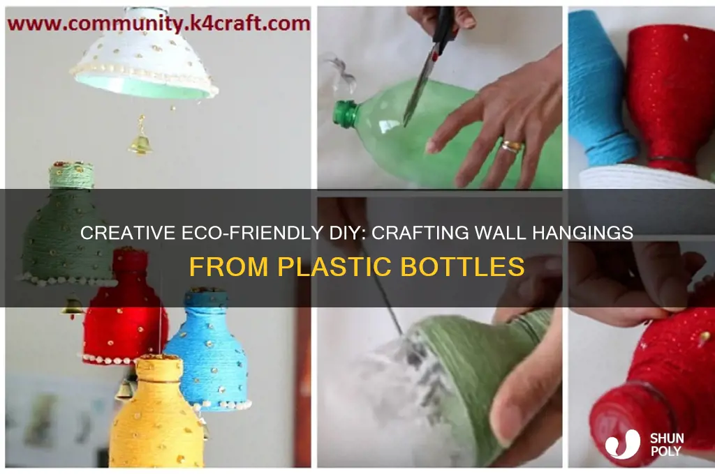 how to make wall hanging from plastic bottles