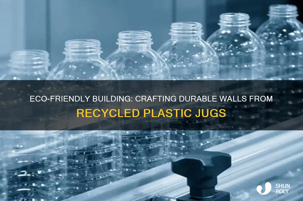 how to make walls out of plastic jugs