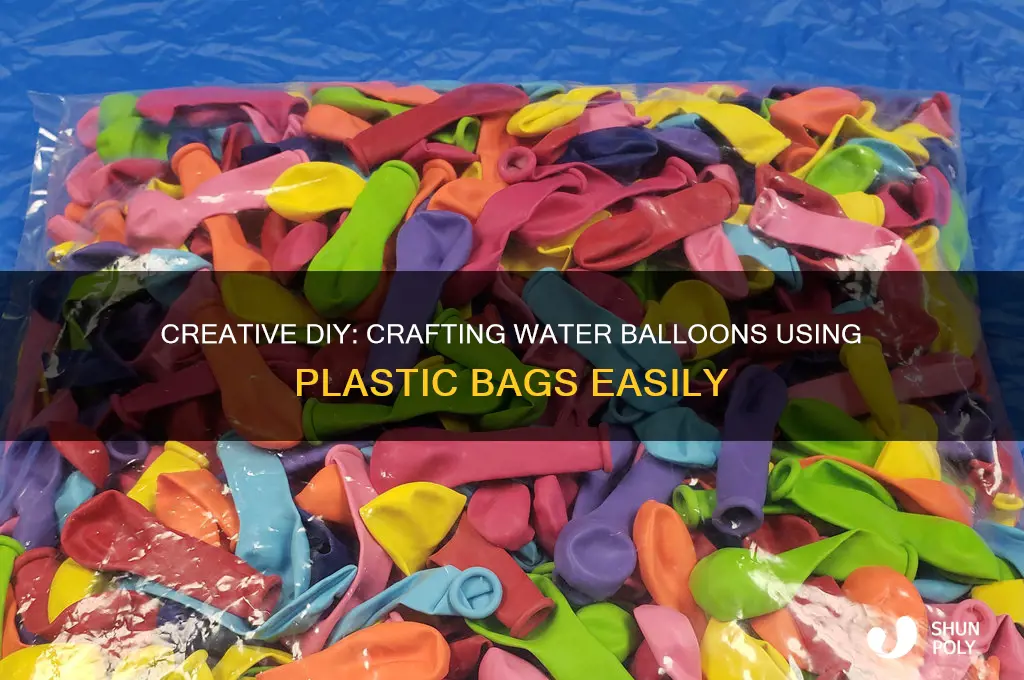 how to make water balloons with plastic bags