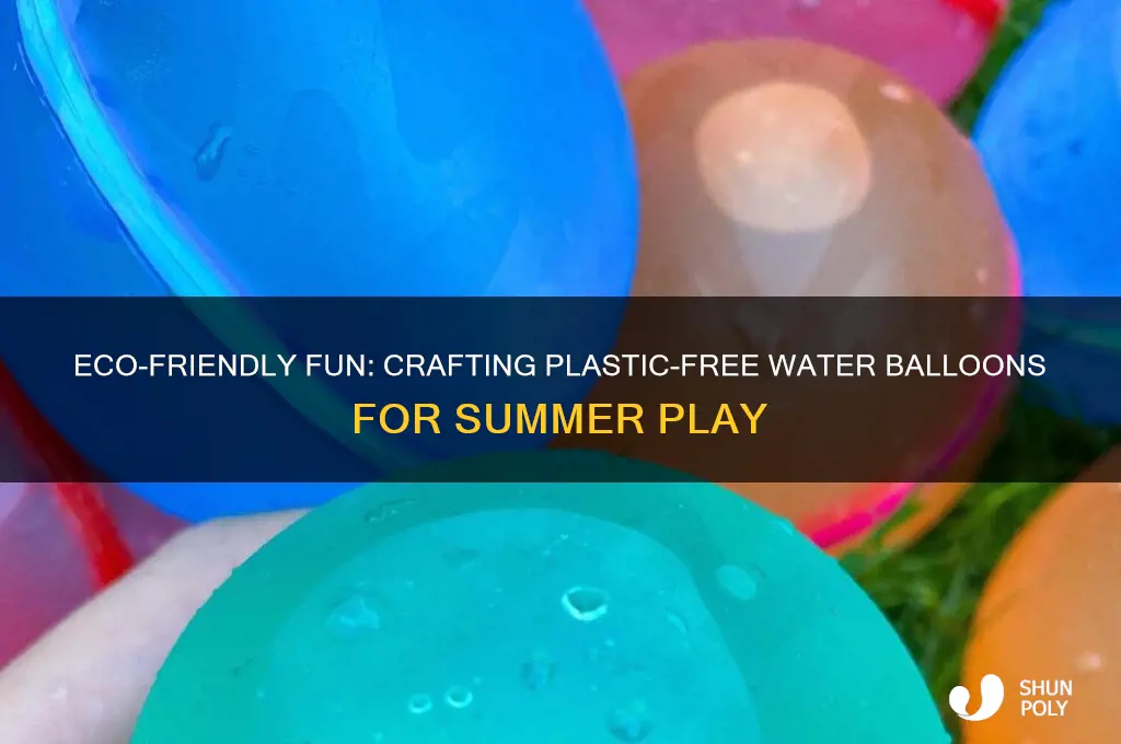 how to make water balloons without plastic