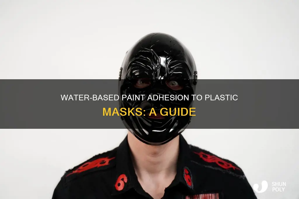 how to make water paint stay on plastic mask