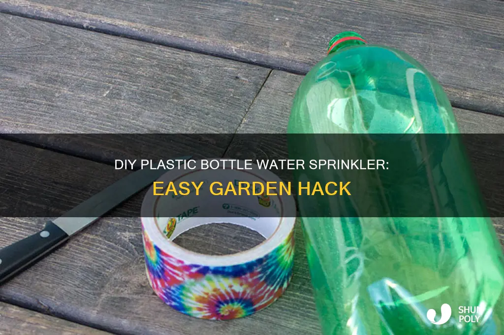 how to make water sprinkler using plastic bottle