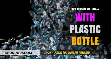 Creative DIY: Crafting a Waterfall Using Recycled Plastic Bottles