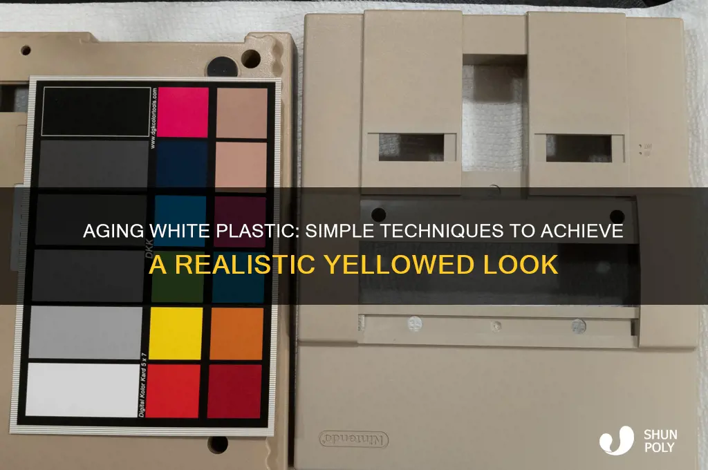 how to make white plastic look yellow