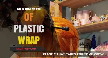 Creative Crafting: Making Unique Wigs with Plastic Wrap at Home