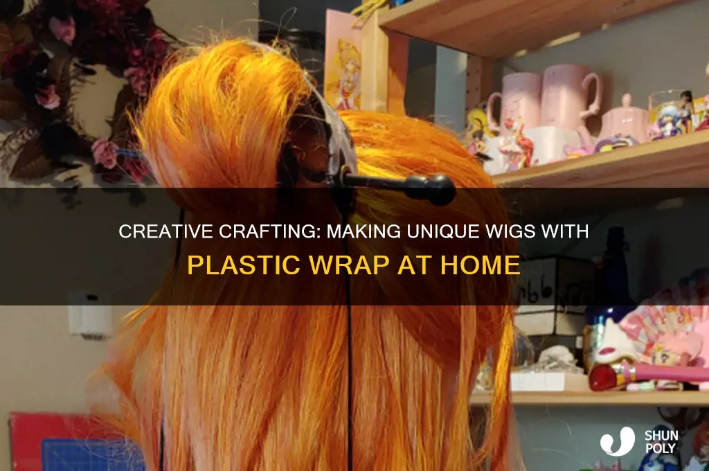 how to make wigs out of plastic wrap
