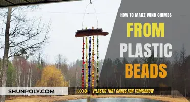 Crafting Harmony: DIY Wind Chimes Using Colorful Plastic Beads