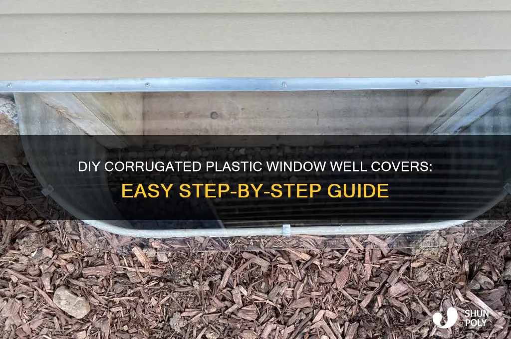 how to make window well covers out of corrugate plastic