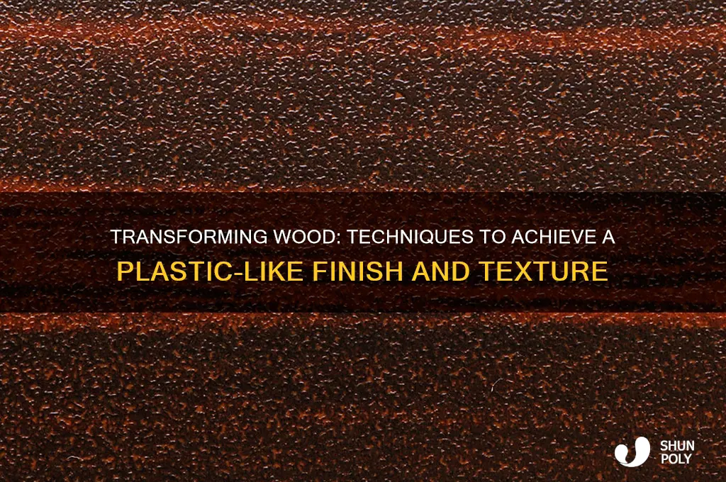 how to make wood feel like plastic