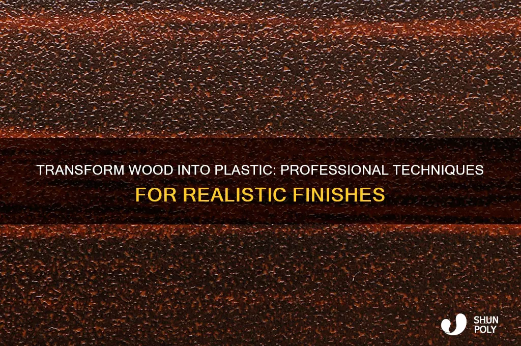 how to make wood look like plastic prifessional productiin