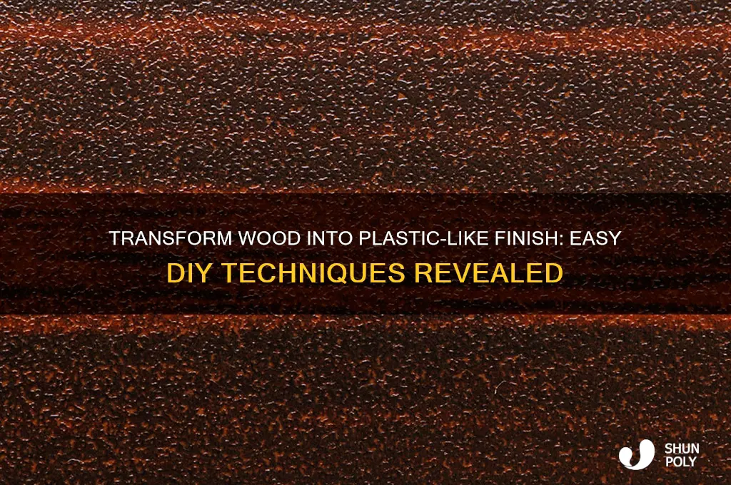how to make wood look like plastic