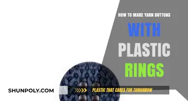Crafting Yarn Buttons: Creative Upcycling with Plastic Rings Tutorial