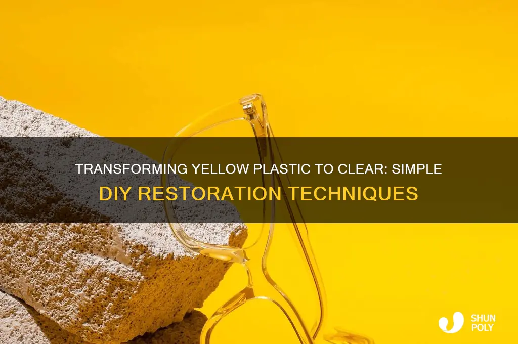 how to make yellow plastic clear
