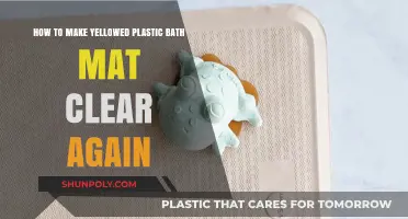 Restore Your Yellowed Plastic Bath Mat to Crystal Clear Again
