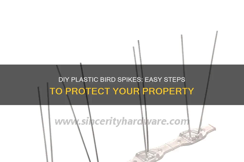 how to make your own plastic bird spikes