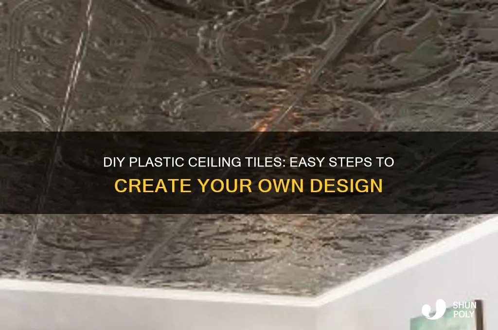 how to make your own plastic ceiling tiles