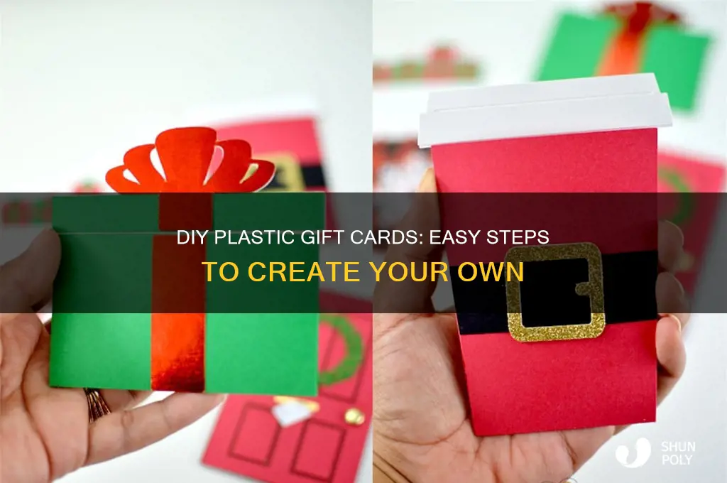 how to make your own plastic gift cards