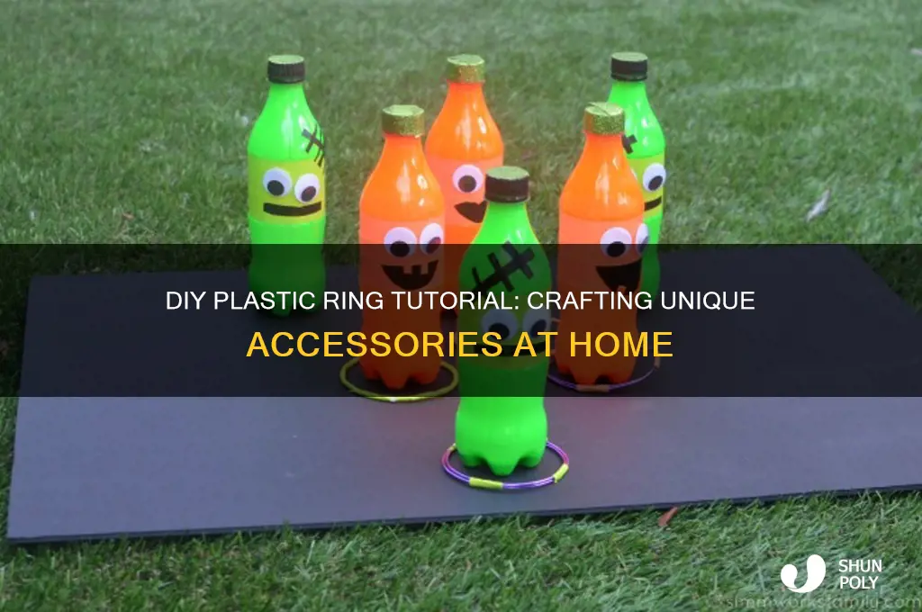 how to make your own plastic ring tutorial