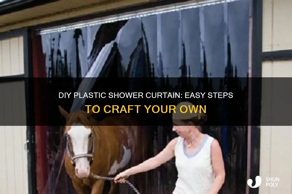 how to make your own plastic shower curtain