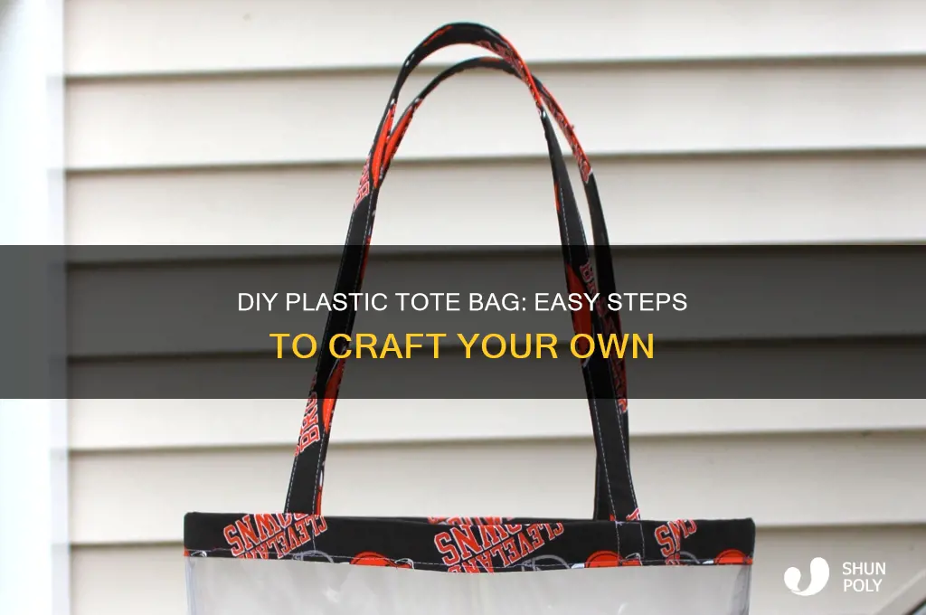 how to make your own plastic tote bag