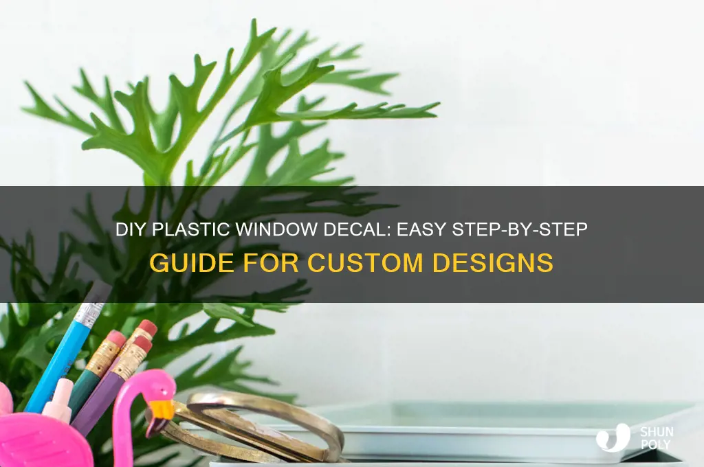 how to make your own plastic window decal