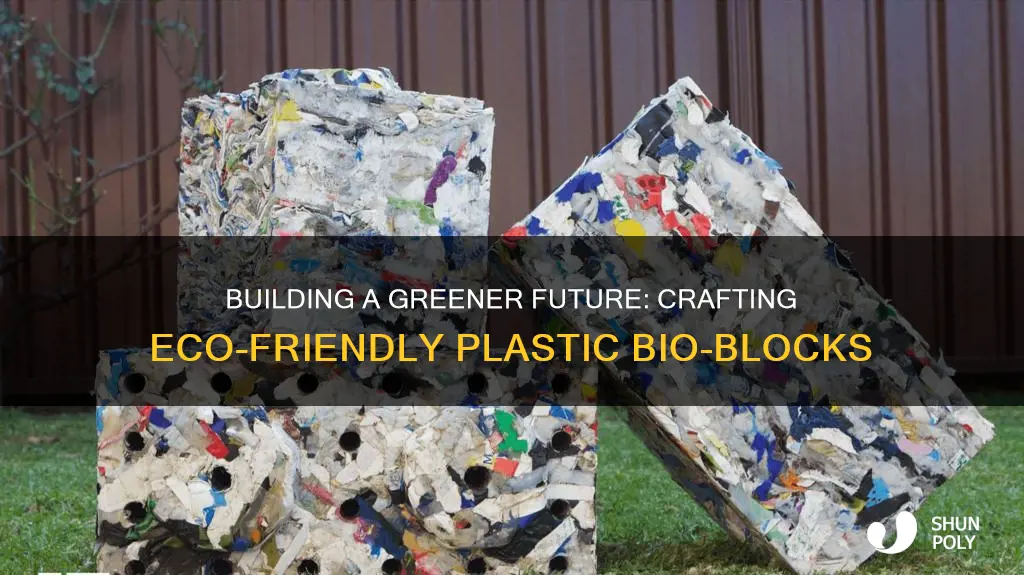 how to manufacture recycle plastic bio building blocks