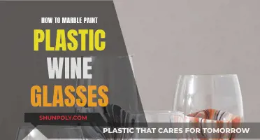 Marble Painting Magic: Transforming Plastic Wine Glasses